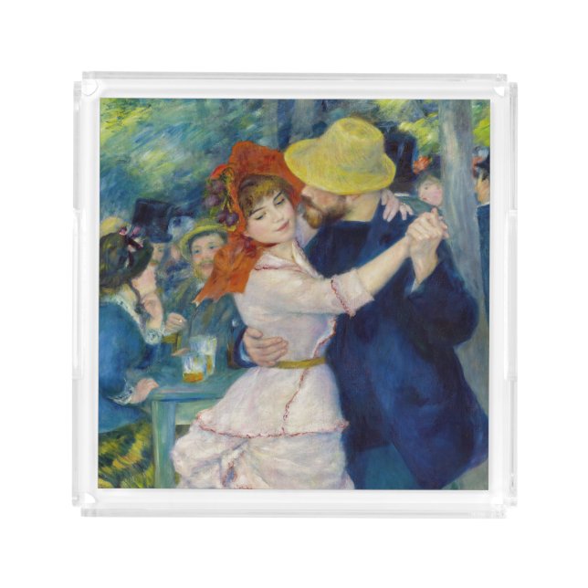 Pierre-Auguste Renoir - Dance at Bougival Acrylic Tray (Front)