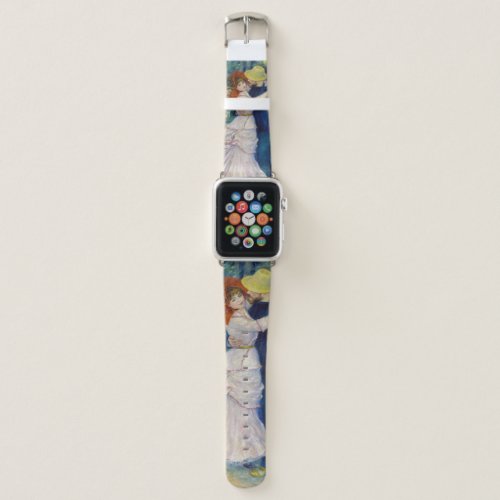 Pierre_Auguste Renoir _ Dance at Bougival Apple Watch Band