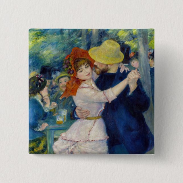 Pierre-Auguste Renoir - Dance at Bougival Button (Front)