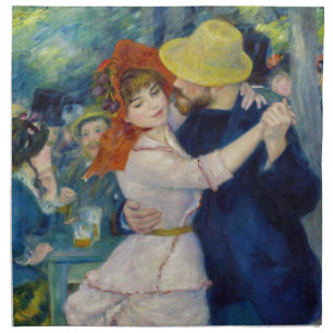Pierre-Auguste Renoir - Dance at Bougival Cloth Napkin