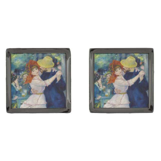Pierre-Auguste Renoir - Dance at Bougival Cufflinks (Front)