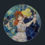 Pierre-Auguste Renoir - Dance at Bougival Dart Board<br><div class="desc">Dance at Bougival / Bal a Bougival / Danse a Bougival - Pierre-Auguste Renoir,  1883</div>