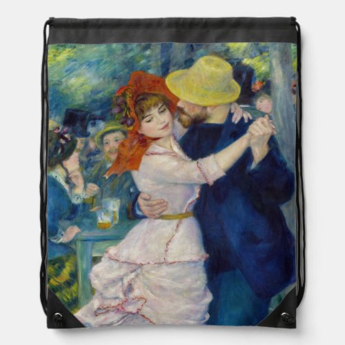Pierre_Auguste Renoir _ Dance at Bougival Drawstring Bag