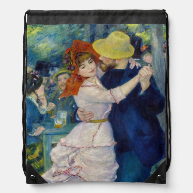 Pierre-Auguste Renoir - Dance at Bougival Drawstring Bag (Front)