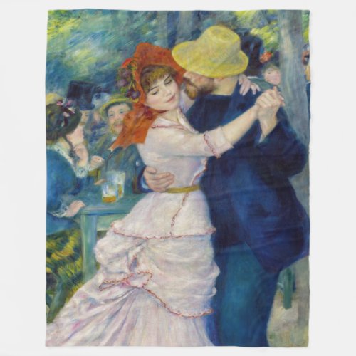 Pierre_Auguste Renoir _ Dance at Bougival Fleece Blanket