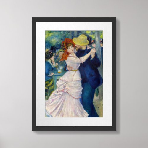 Pierre_Auguste Renoir _ Dance at Bougival Framed Art