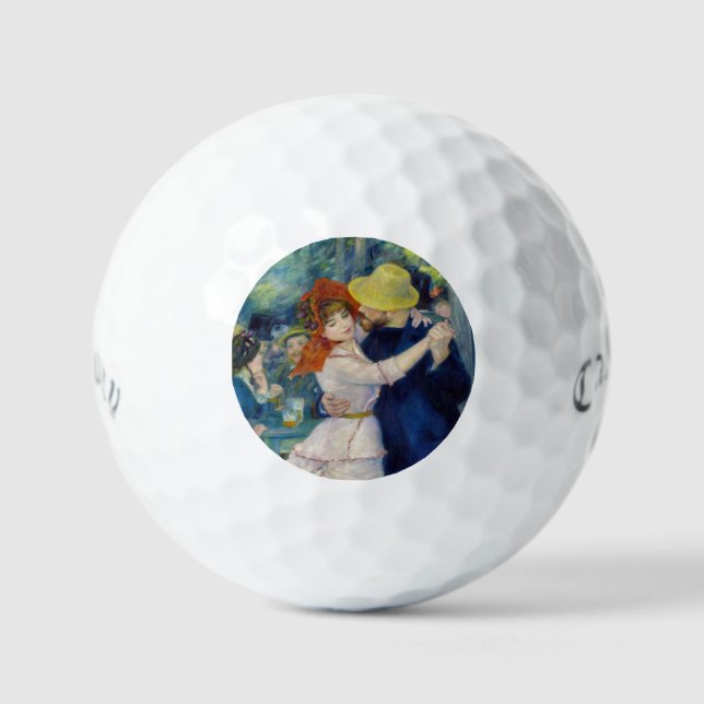 Pierre-Auguste Renoir - Dance at Bougival Golf Balls (Front)