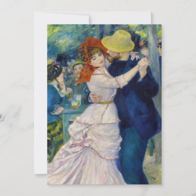 Pierre-Auguste Renoir - Dance at Bougival Invitation (Front)