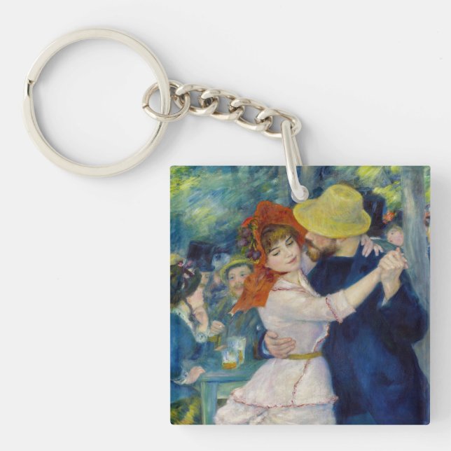 Pierre-Auguste Renoir - Dance at Bougival Keychain (Front)