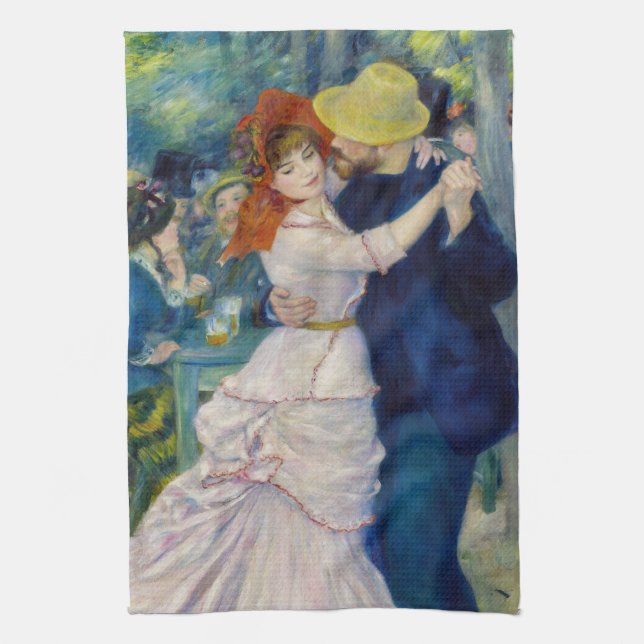 Pierre-Auguste Renoir - Dance at Bougival Kitchen Towel (Vertical)