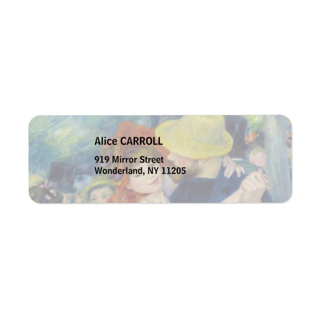 Pierre-Auguste Renoir - Dance at Bougival Label (Front)