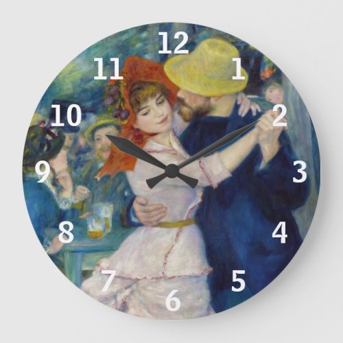 Pierre_Auguste Renoir _ Dance at Bougival Large Clock