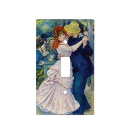 Pierre_Auguste Renoir _ Dance at Bougival Light Switch Cover