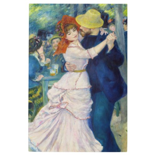 Pierre_Auguste Renoir _ Dance at Bougival Metal Print