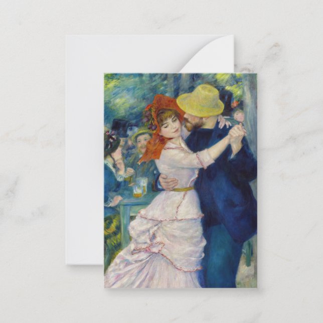 Pierre-Auguste Renoir - Dance at Bougival Note Card (Front)
