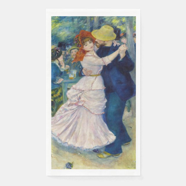 Pierre-Auguste Renoir - Dance at Bougival Paper Guest Towels (Front)