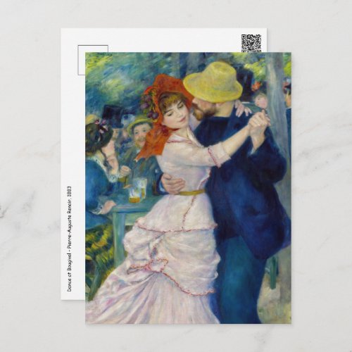 Pierre_Auguste Renoir _ Dance at Bougival Postcard