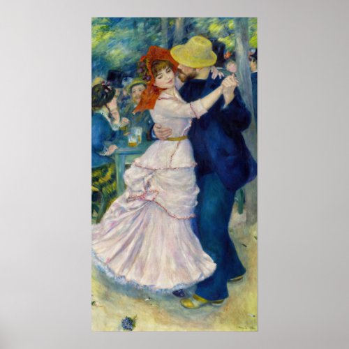 Pierre_Auguste Renoir _ Dance at Bougival Poster