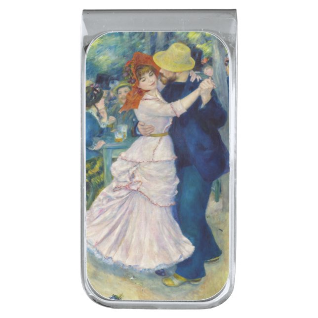 Pierre-Auguste Renoir - Dance at Bougival Silver Finish Money Clip (Front Vertical)