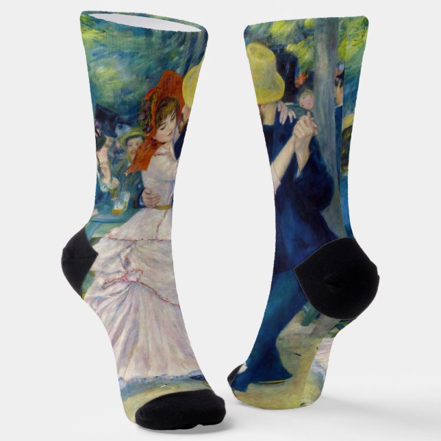 Pierre-Auguste Renoir - Dance at Bougival Socks (Angled)