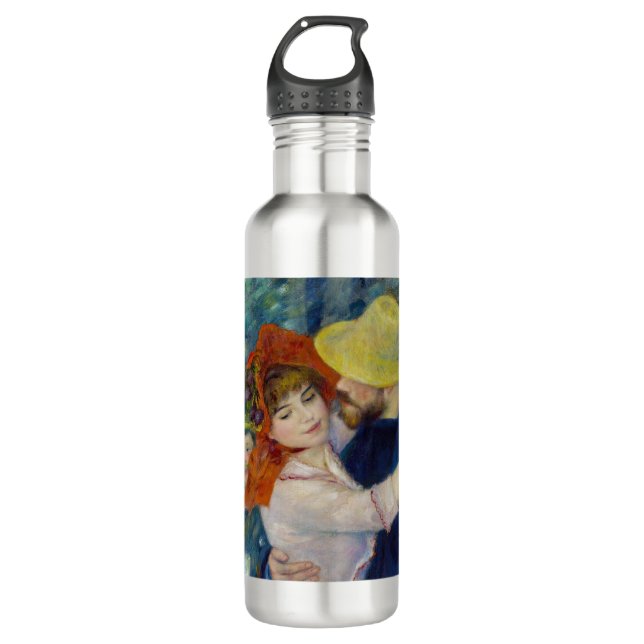 Pierre-Auguste Renoir - Dance at Bougival Stainless Steel Water Bottle (Front)