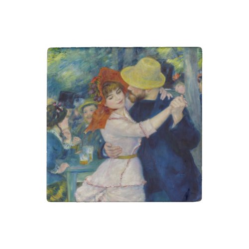 Pierre_Auguste Renoir _ Dance at Bougival Stone Magnet
