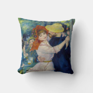 Pierre-Auguste Renoir - Dance at Bougival Throw Pillow