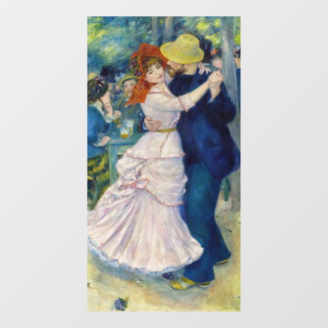 Pierre-Auguste Renoir - Dance at Bougival Window Cling (Sheet)