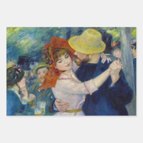 Pierre_Auguste Renoir _ Dance at Bougival Wrapping Paper Sheets