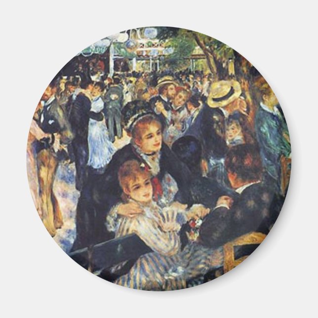 Pierre Auguste Renoir - Dance at Le Moulin de la G Magnet (Front)