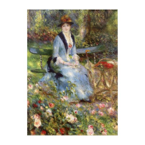 Pierre_Auguste Renoir _ Dans les Roses  Acrylic Print