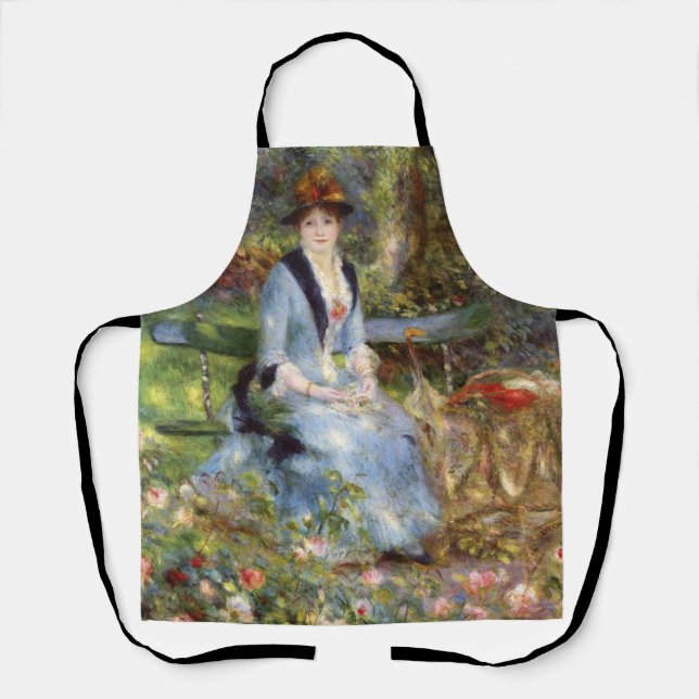Pierre-Auguste Renoir - Dans les Roses  Apron (Front)