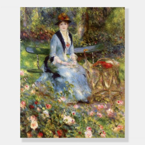 Pierre_Auguste Renoir _ Dans les Roses  Foam Board