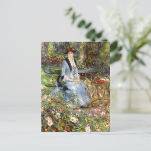 Pierre_Auguste Renoir _ Dans les Roses Postcard