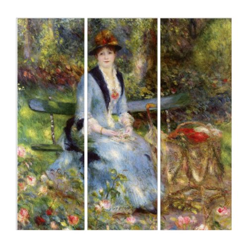 Pierre_Auguste Renoir _ Dans les Roses  Triptych
