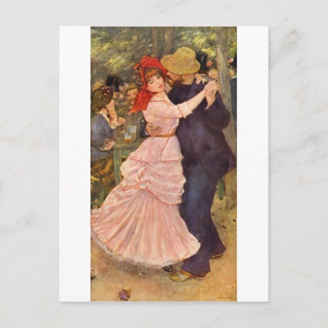 Pierre-Auguste Renoir - Danse à Bougival (1883) Postcard (Front)