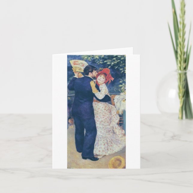 Pierre-Auguste Renoir - Danse à la campagne (1883) Card (Front)