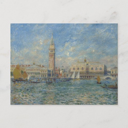 Pierre Auguste Renoir Doges Palace Venice Italy Postcard