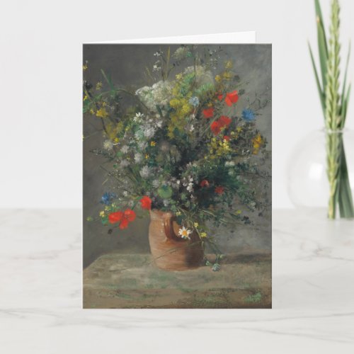 Pierre_Auguste Renoir _ Flowers in a Vase 1866 Card
