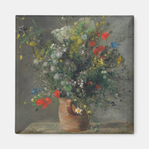 Pierre-Auguste Renoir - Flowers in a Vase 1866 Magnet