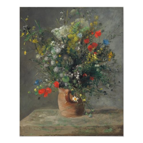 Pierre_Auguste Renoir _ Flowers in a Vase 1866 Photo Print