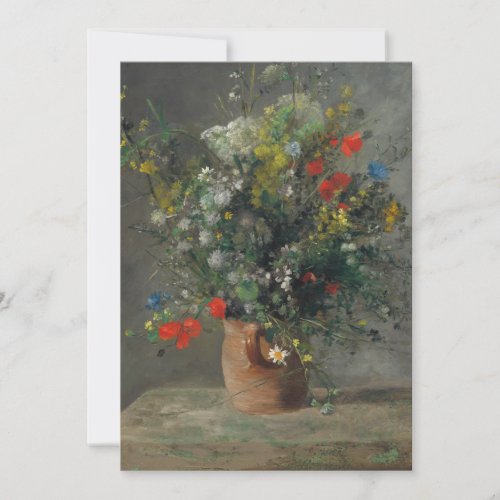 Pierre_Auguste Renoir _ Flowers in a Vase 1866 Thank You Card