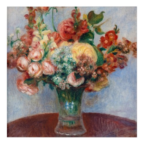 Pierre_Auguste Renoir _ Flowers in a Vase Acrylic Print