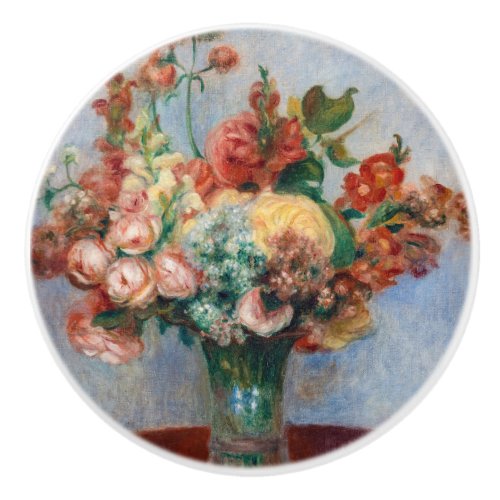 Pierre_Auguste Renoir _ Flowers in a Vase Ceramic Knob