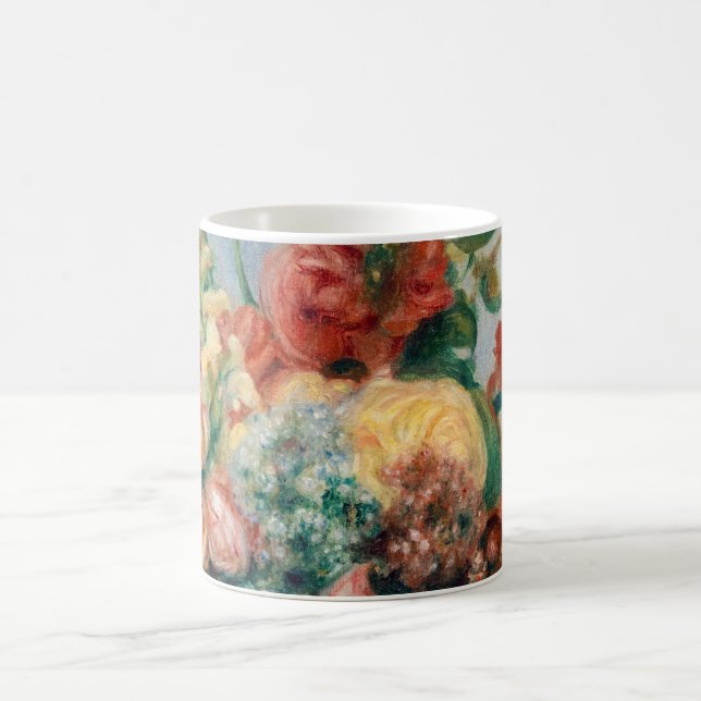 Pierre-Auguste Renoir - Flowers in a Vase Coffee Mug (Center)