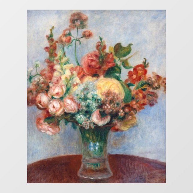 Pierre-Auguste Renoir - Flowers in a Vase Floor Decals (Front)