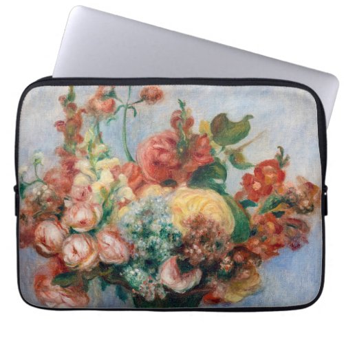 Pierre_Auguste Renoir _ Flowers in a Vase Laptop Sleeve