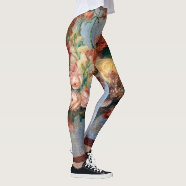 Pierre-Auguste Renoir - Flowers in a Vase Leggings (Right)