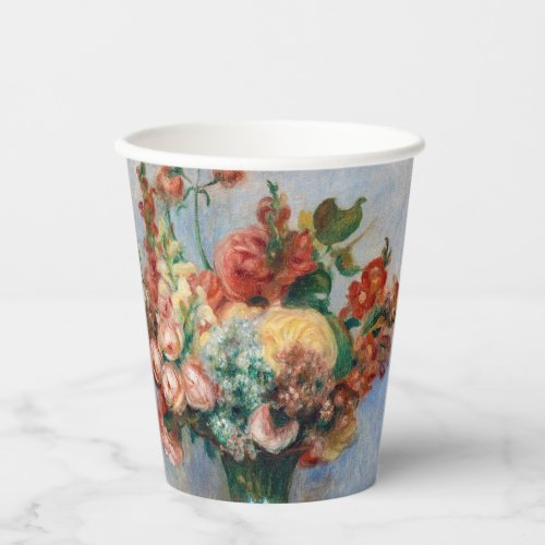 Pierre_Auguste Renoir _ Flowers in a Vase Paper Cups