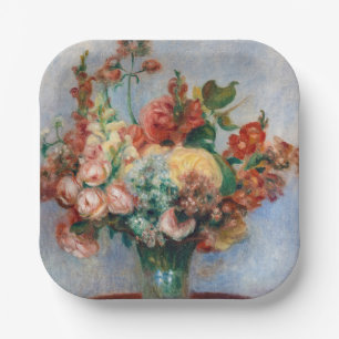 Pierre-Auguste Renoir - Flowers in a Vase Paper Plates